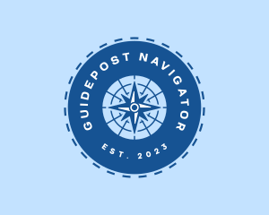 Nautical Navigation Compass logo design