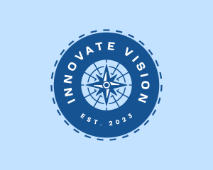 Nautical Navigation Compass logo design