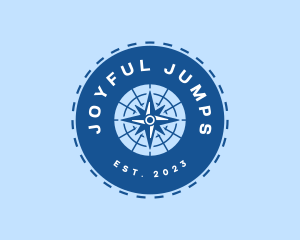 Nautical Navigation Compass logo design