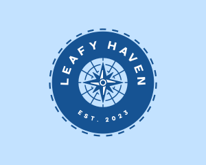 Nautical Navigation Compass logo design