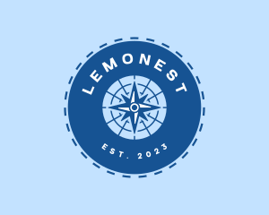 Vacation - Nautical Navigation Compass logo design