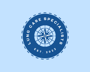 Nautical Navigation Compass logo design