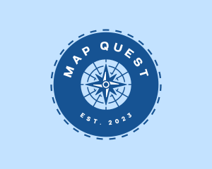 Nautical Navigation Compass logo design