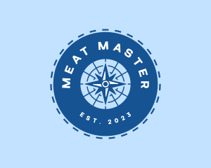 Nautical Navigation Compass logo design