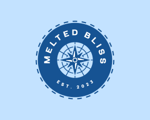 Nautical Navigation Compass logo design