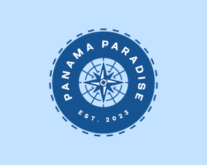 Nautical Navigation Compass logo design