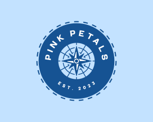 Nautical Navigation Compass logo design