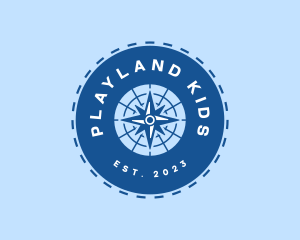 Nautical Navigation Compass logo design