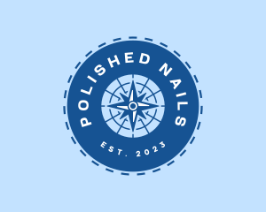 Nautical Navigation Compass logo design