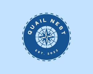 Nautical Navigation Compass logo design