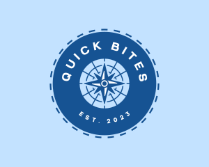 Nautical Navigation Compass logo design