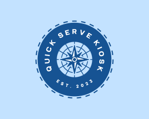 Nautical Navigation Compass logo design