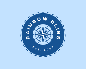 Nautical Navigation Compass logo design