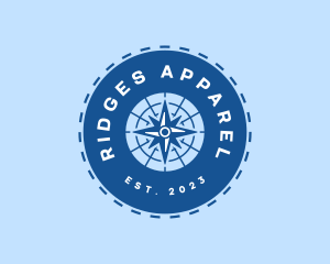 Nautical Navigation Compass logo design