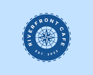 Nautical Navigation Compass logo design