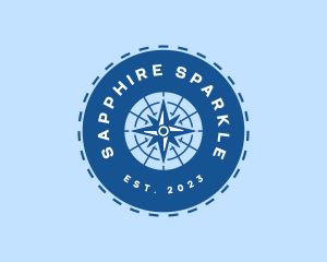 Nautical Navigation Compass logo design