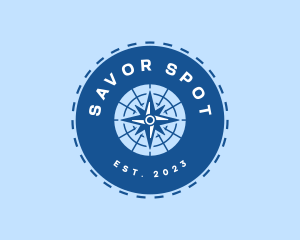 Nautical Navigation Compass logo design