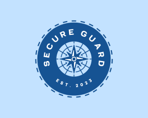 Nautical Navigation Compass logo design