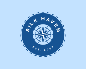 Nautical Navigation Compass logo design