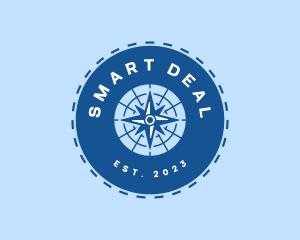 Nautical Navigation Compass logo design