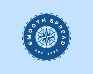 Nautical Navigation Compass logo design