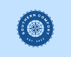 South - Nautical Navigation Compass logo design