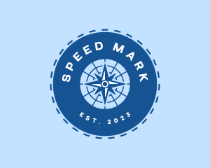 Nautical Navigation Compass logo design