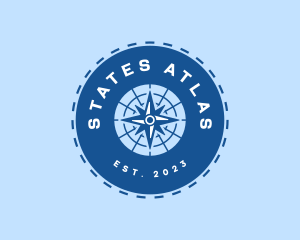 Nautical Navigation Compass logo design