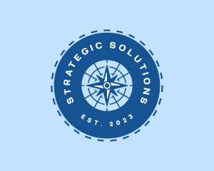 Strategy - Nautical Navigation Compass logo design