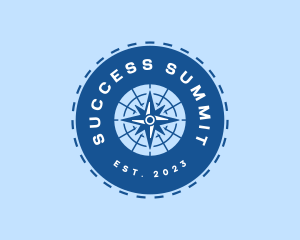 Nautical Navigation Compass logo design