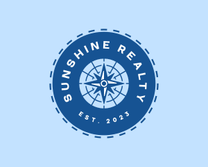 Nautical Navigation Compass logo design