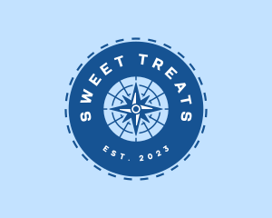 Nautical Navigation Compass logo design