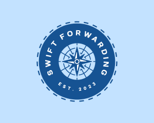 Nautical Navigation Compass logo design