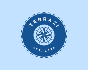 Nautical Navigation Compass logo design