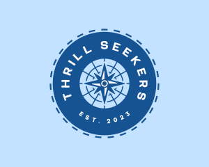 Nautical Navigation Compass logo design