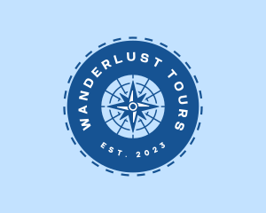 Nautical Navigation Compass logo design