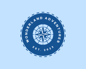 Nautical Navigation Compass logo design