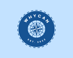 Vacation - Nautical Navigation Compass logo design