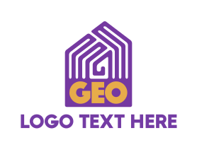 Violet Geo Pattern House