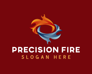 Fire Ice Ring logo design