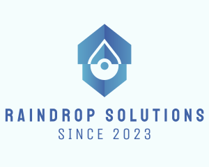 Raindrop - Distilled Water Droplet logo design