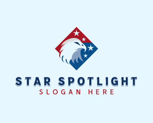 Bald Eagle Star Animal logo design