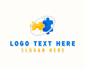 Jigsaw - Neurodiversity Puzzle Learning logo design