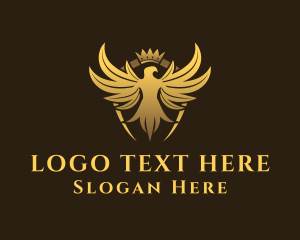 Mythology - Royal Eagle Crown logo design