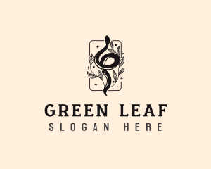 Serpent Leaf Snake logo design