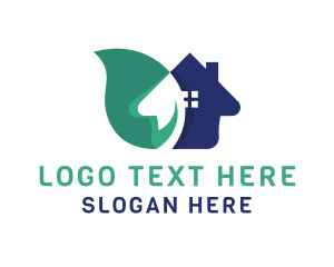 Green House - House Leaf Realty logo design