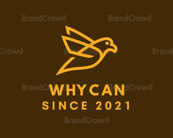 Golden Canary Outline Logo