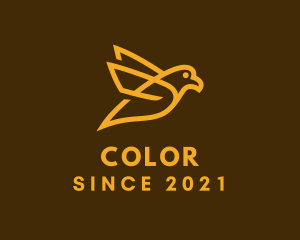 Passerine - Golden Canary Outline logo design