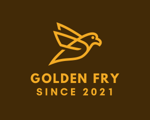 Golden Canary Outline logo design