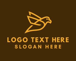 Golden Canary Outline Logo